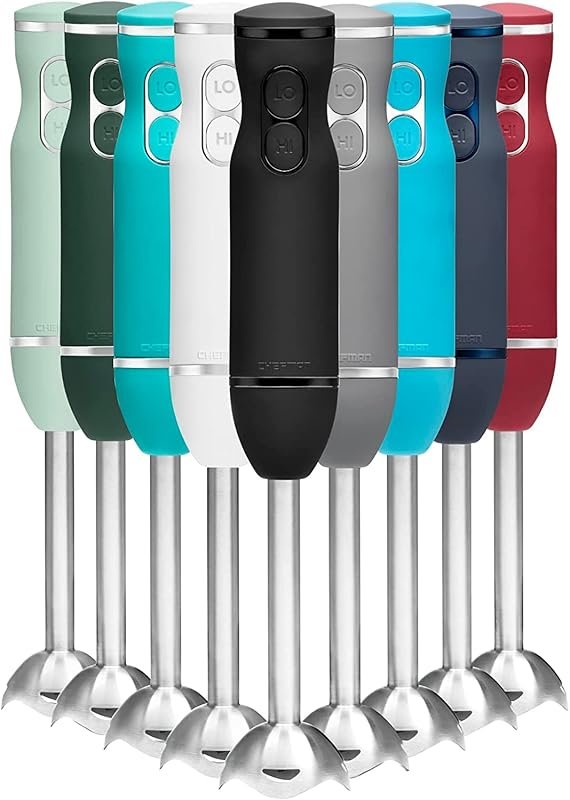 Chefman Immersion Stick Blender with 2-Speed Control for Smoothies and