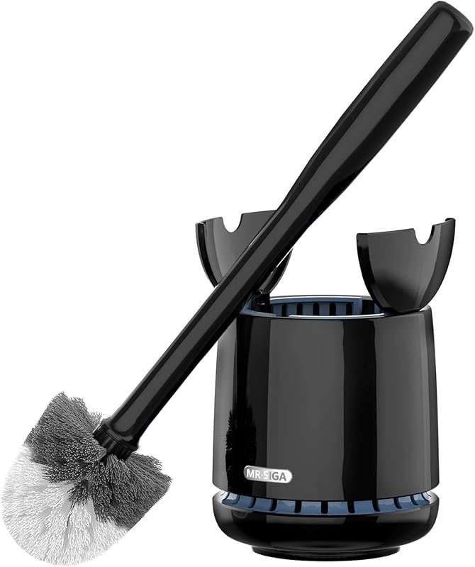MR.SIGA Toilet Bowl Brush and Holder – Premium Quality, Solid Handle, 