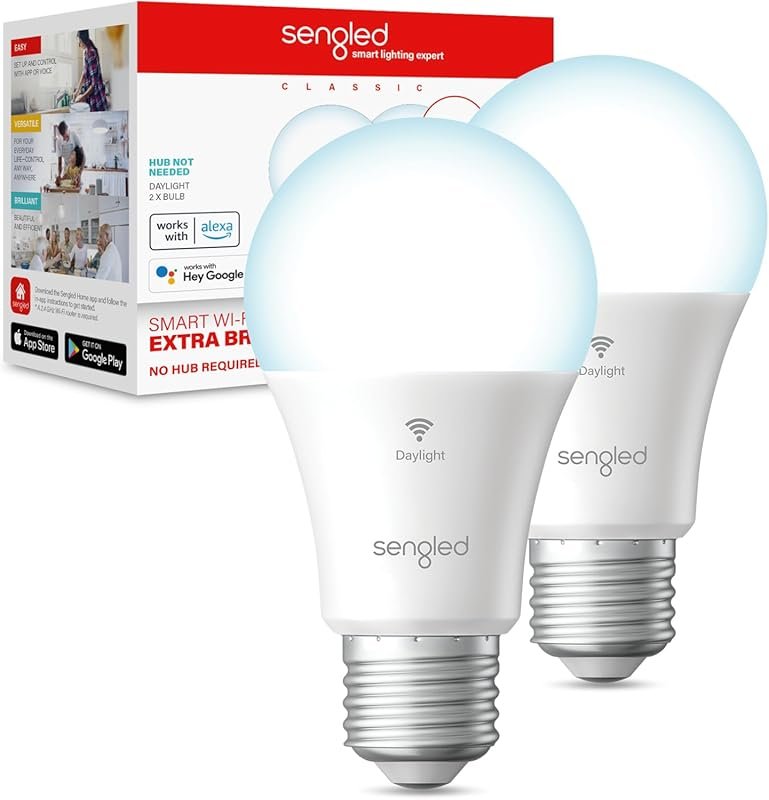 Sengled Smart Light Bulbs, 100W Equivalent, 1500LM, Dimmable, Daylight
