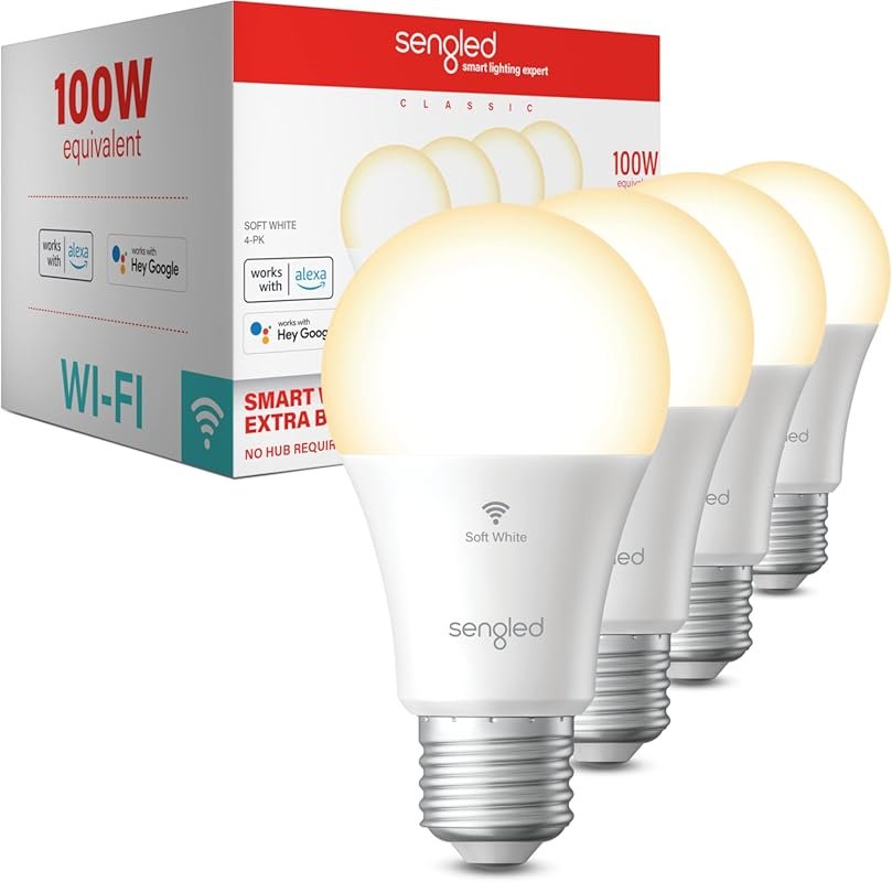 Sengled Smart Light Bulbs, 100W Equivalent, 1500LM, Dimmable, Soft Whi