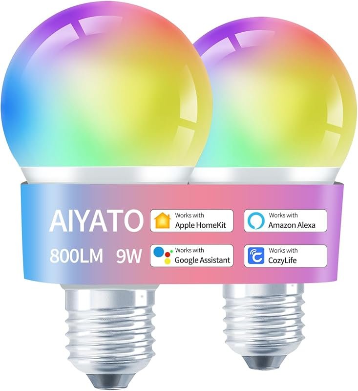 Smart Light Bulbs Work with Apple HomeKit, 16 Million DIY Colours GRBC