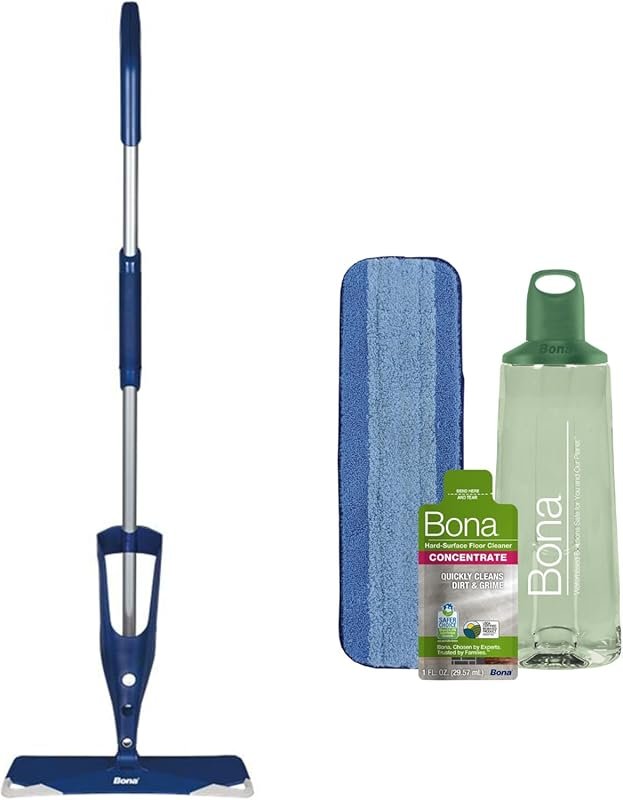 Bona Multi-Surface Spray Mop with Concentrate & Microfiber Pad for LVT