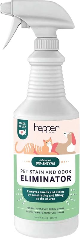 Hepper Advanced Bio-Enzyme Pet Stain & Odor Eliminator Spray - Smell, 