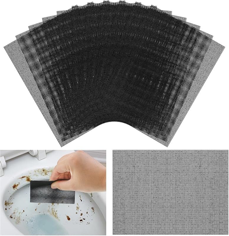 Skyley Flexible Scrubbing Mesh for Removing Hard Water Rings, Carbon, 