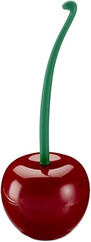 Standing cherry-shaped toilet brush set, compact household bathroom cl