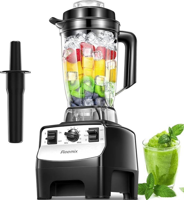 Reemix Counter Blender with 1450W Motor, 10 Speeds & 68 oz Tritan Cont