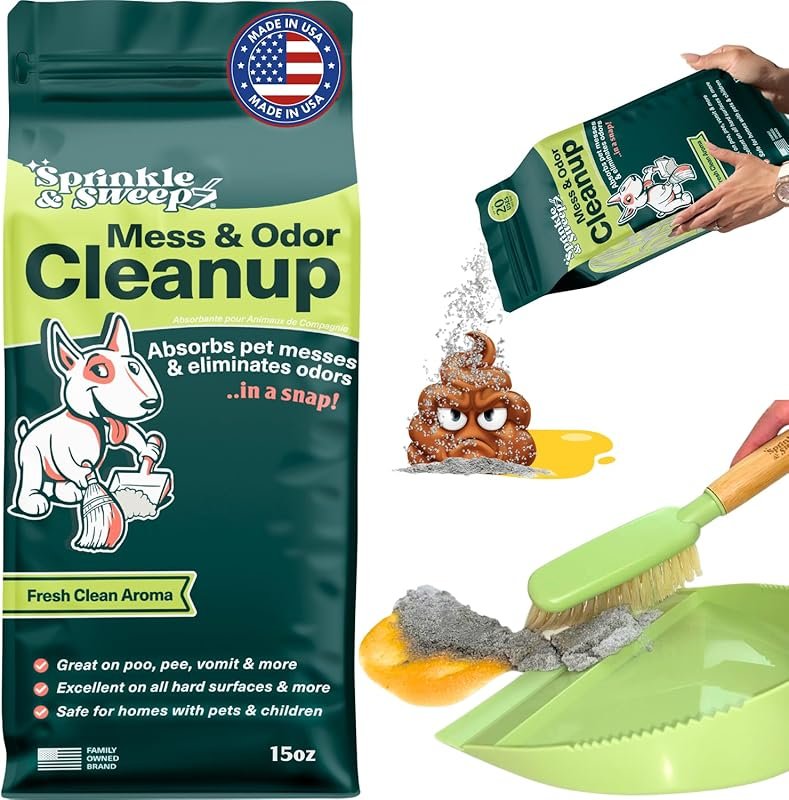 Dog Pee Cleaner & Vomit Absorbent Powder – Non-Toxic Pet Accident Clea