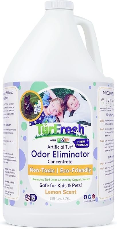TurFresh BioX Artificial Turf Odor Eliminator – Natural Lemon Scent fo