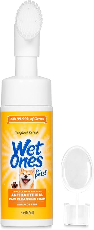 Wet Ones for Pets Antibacterial Paw Cleaner – Foaming No-Rinse Formula