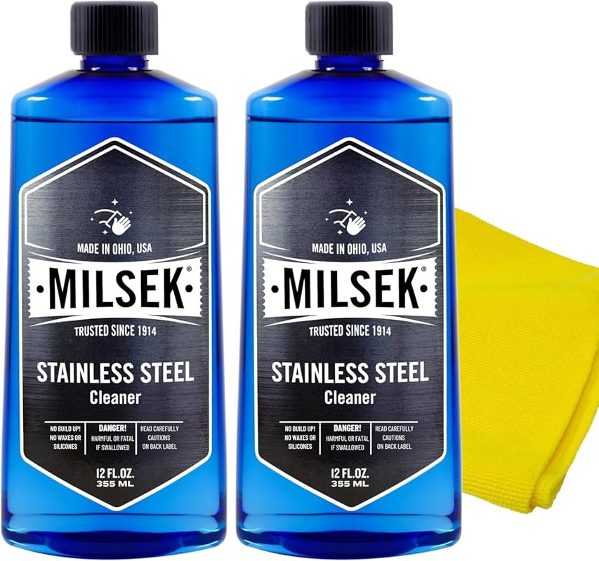 Milsek Stainless Steel Cleaner - Multipurpose Cleaning Supplies for Ho