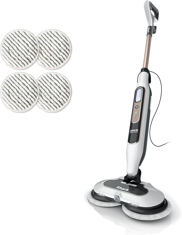 Shark Steam & Scrub hard floor steam mop with LED headlights and multi