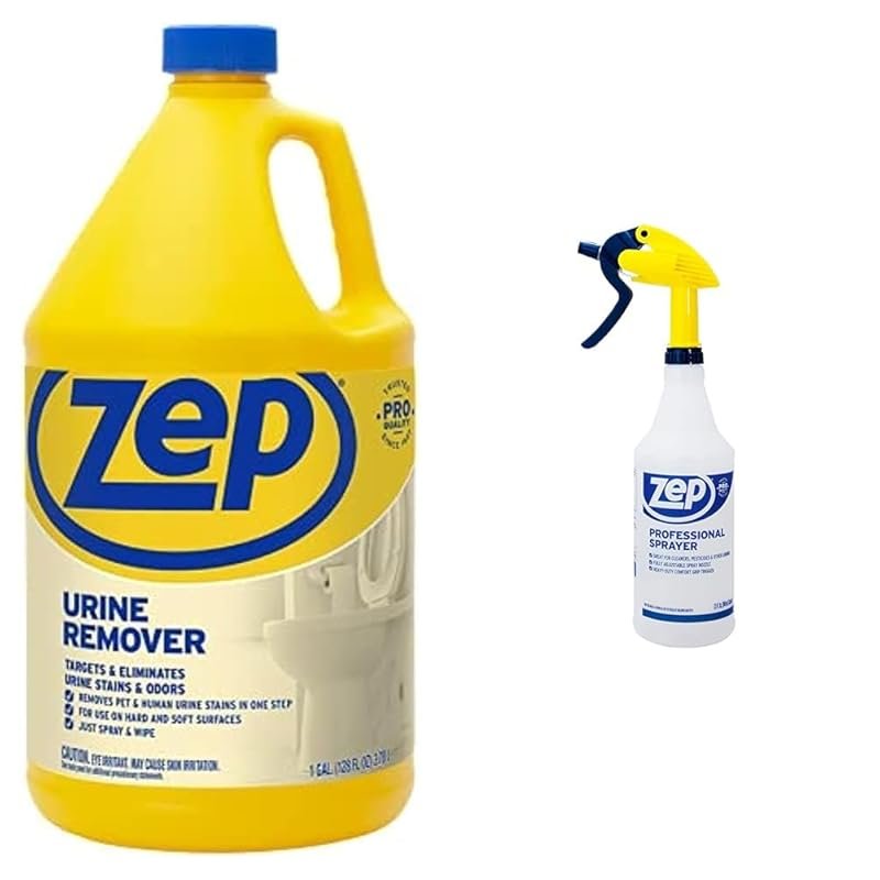 Zep Urine Remover Bundle – 128oz Formula with 32oz Professional Spraye