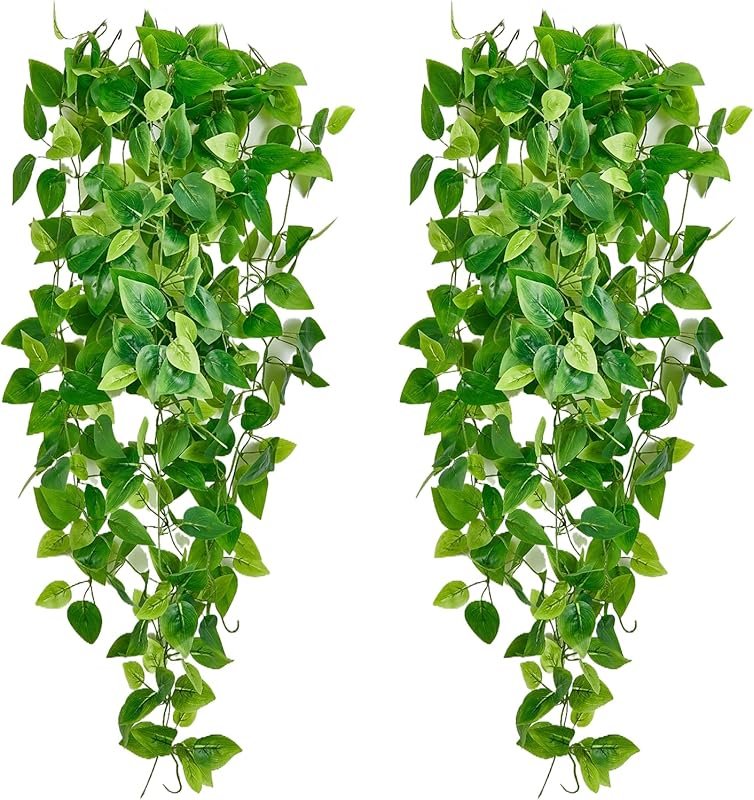 2-piece artificial ivy vines for indoor office and bedroom wall decor,