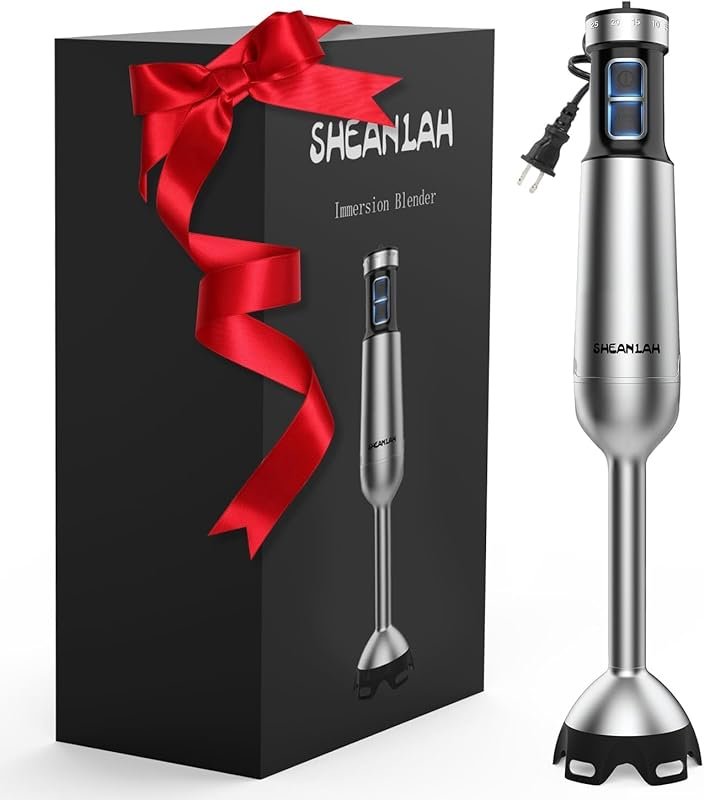 1000W Immersion Blender with 25-Speed Settings and Brushless Motor – C
