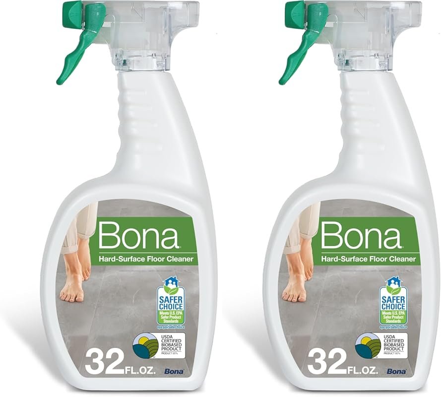 Bona Multi-Surface Floor Cleaner Spray, Unscented, Residue-Free for St