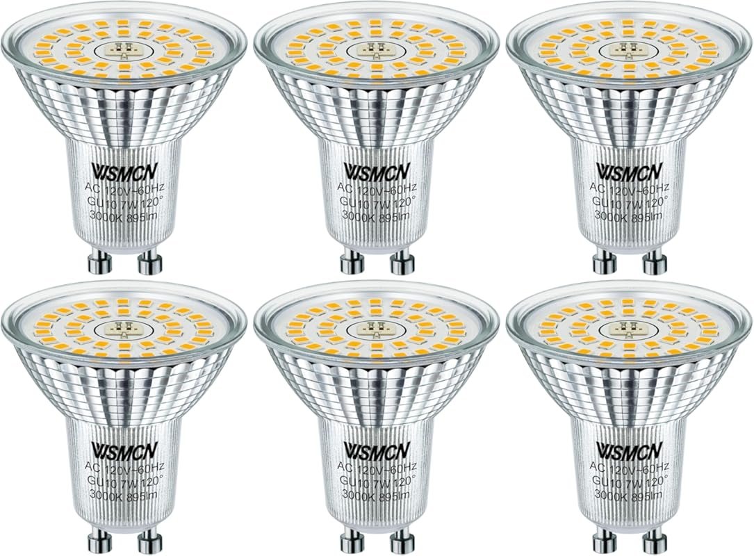 MR16 GU10 LED Bulbs, 7W, 3000K, 895 Lumens, 100W Halogen Equivalent, N