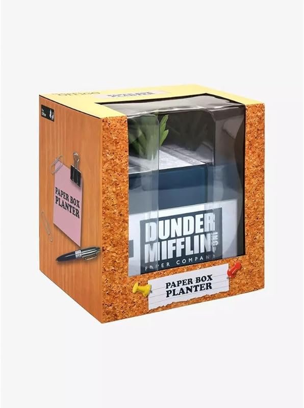 The Office Dunder Mifflin paper box succulent planter with drainage fo