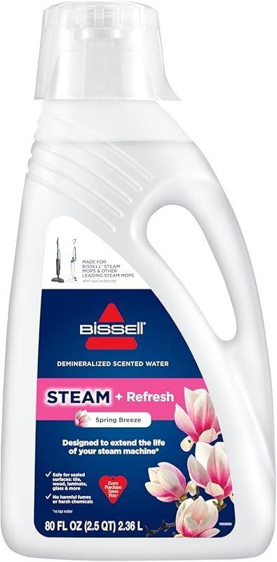 Bissell Spring Breeze Steam Cleaner with 80 oz Water Tank for Deep Flo
