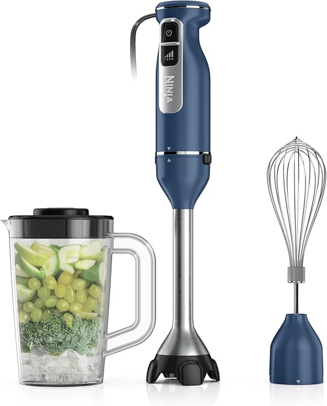 Ninja Immersion Blender and Whisk with 4 Speeds, SplatterShield, and 4
