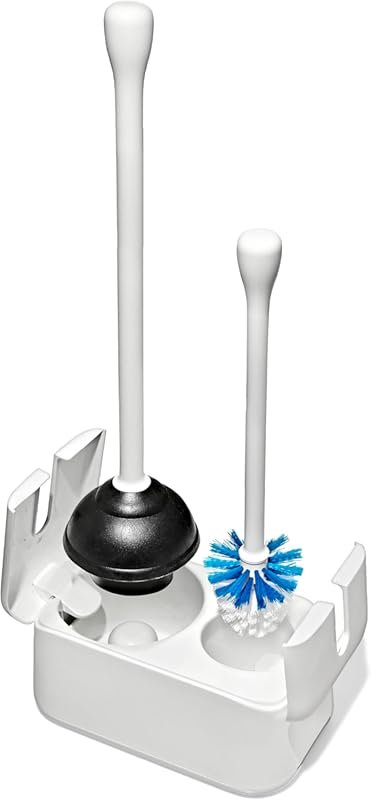OXO Good Grips Toilet Brush & Plunger Set – Durable, Comfortable, Comp