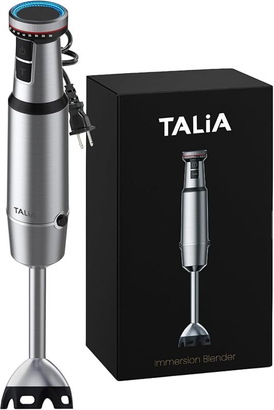 Immersion blender with gift box, variable speed, and dishwasher-safe d