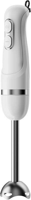 Portable Immersion Blender with 2 Speeds and Stainless Steel Blades fo