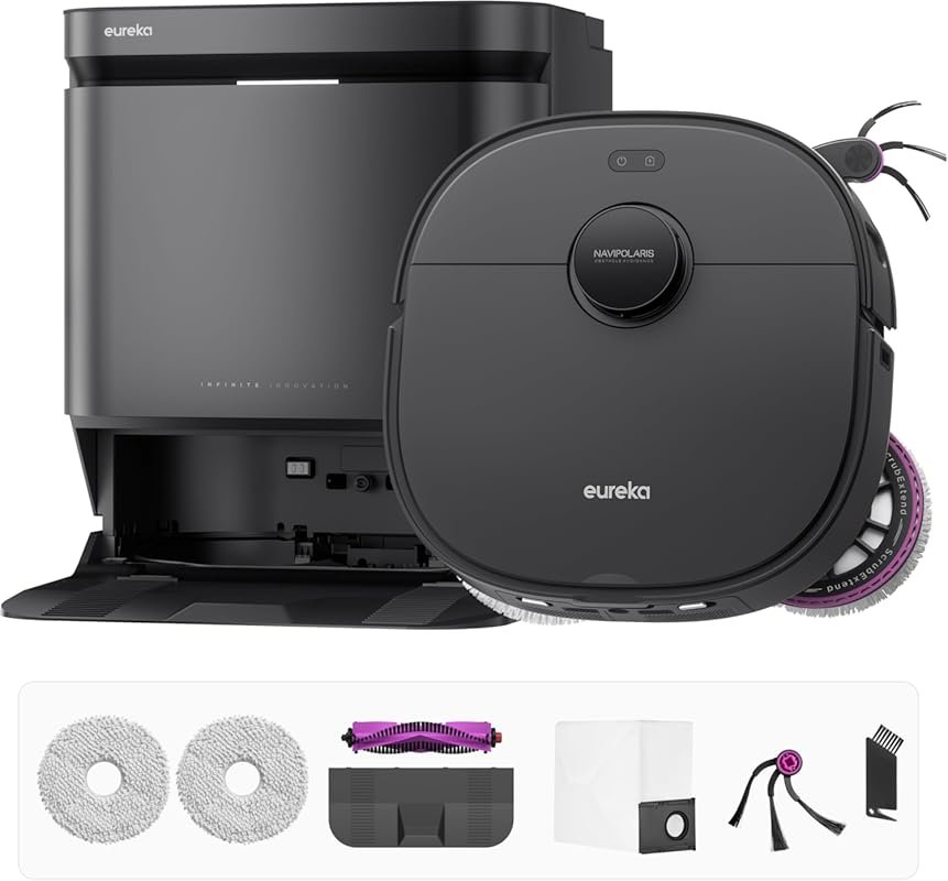 Eureka J15 Max Ultra Self-Emptying Robot Vacuum Combo All-in-one, 22,0