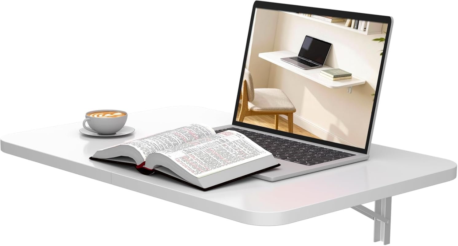 Wall-mounted folding table, 23.6