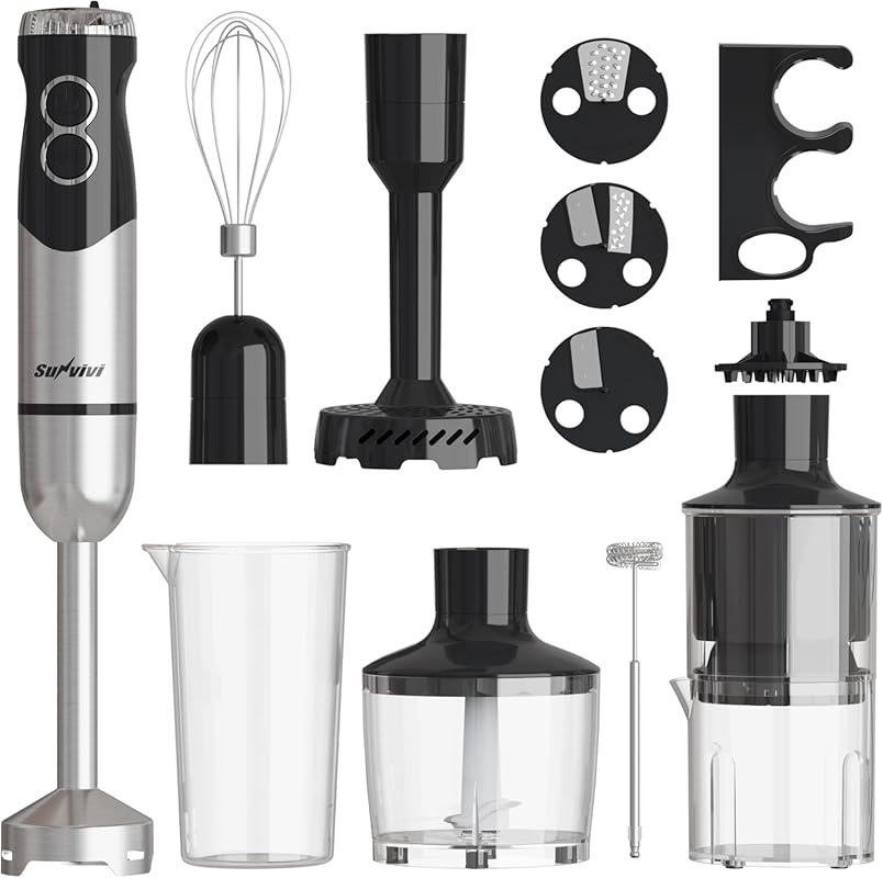 1000W Professional Hand Blender, 12-Speed Heavy Duty Immersion Blender