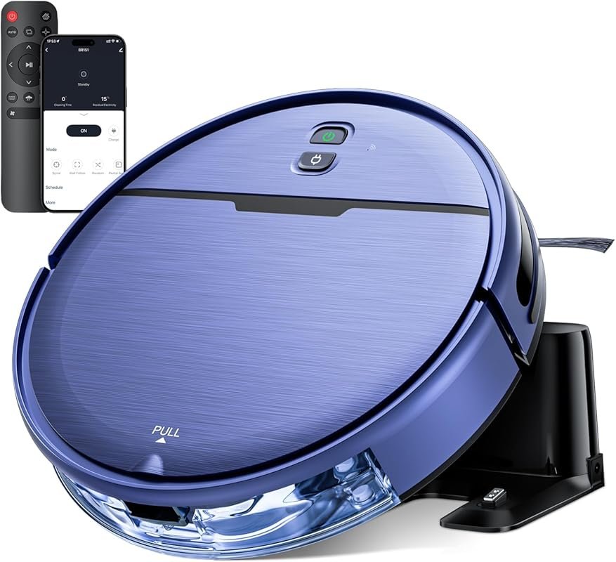 Robot Vacuum and Mop Combo, 2 in 1 Robotic Vacuums Cleaner with WiFi/A