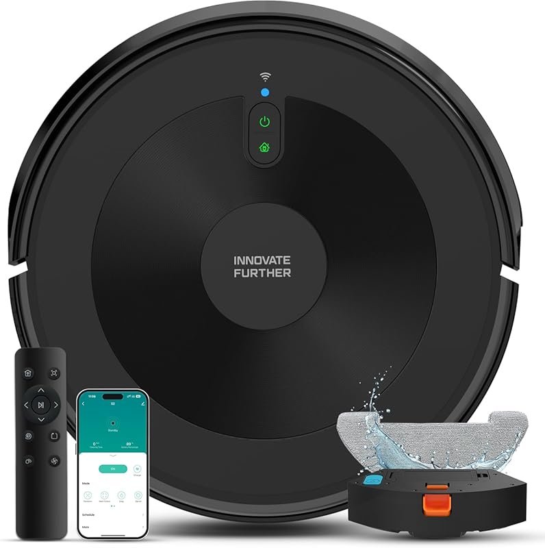 5000Pa 3-in-1 Robotic Vacuum with Alexa & APP Control, Intelligent Nav
