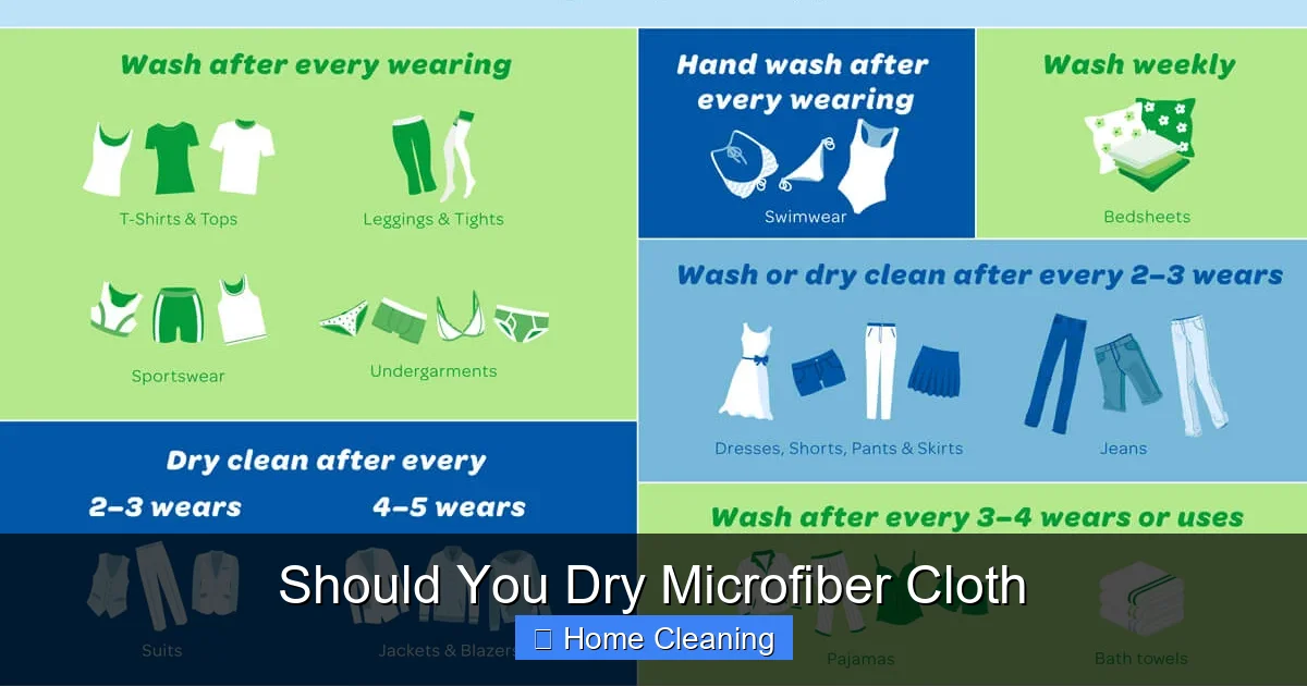 Should You Dry Microfiber Cloth