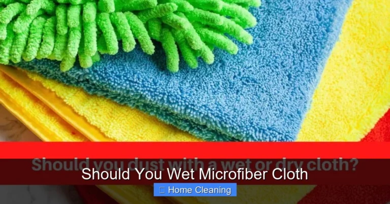 Should You Wet Microfiber Cloth