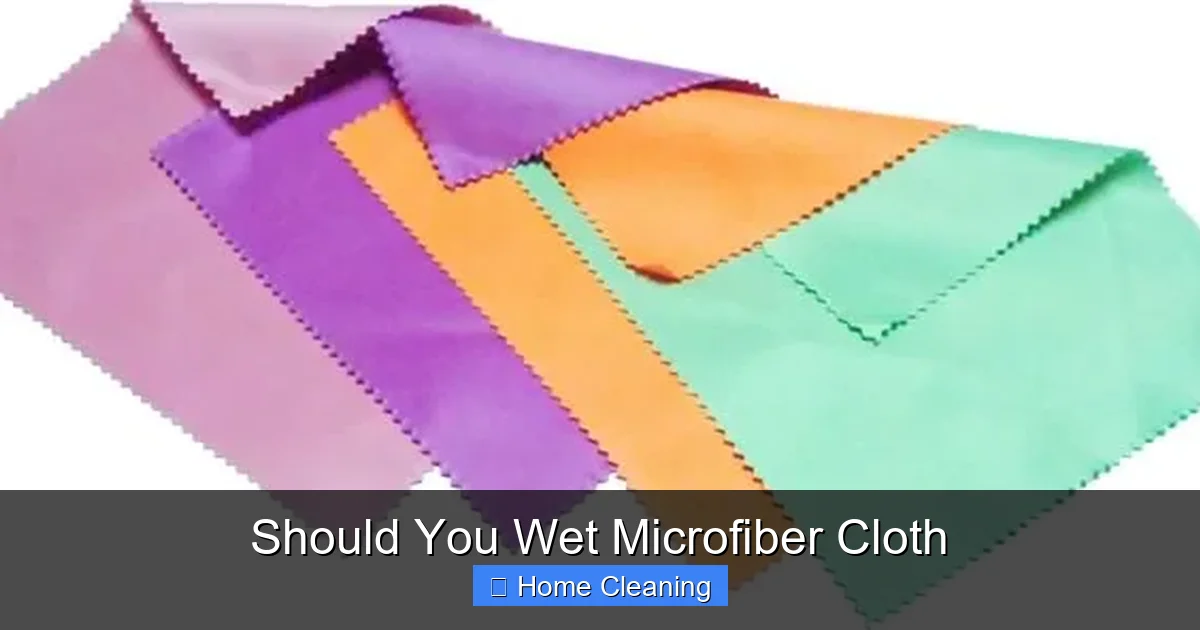 Should You Wet Microfiber Cloth