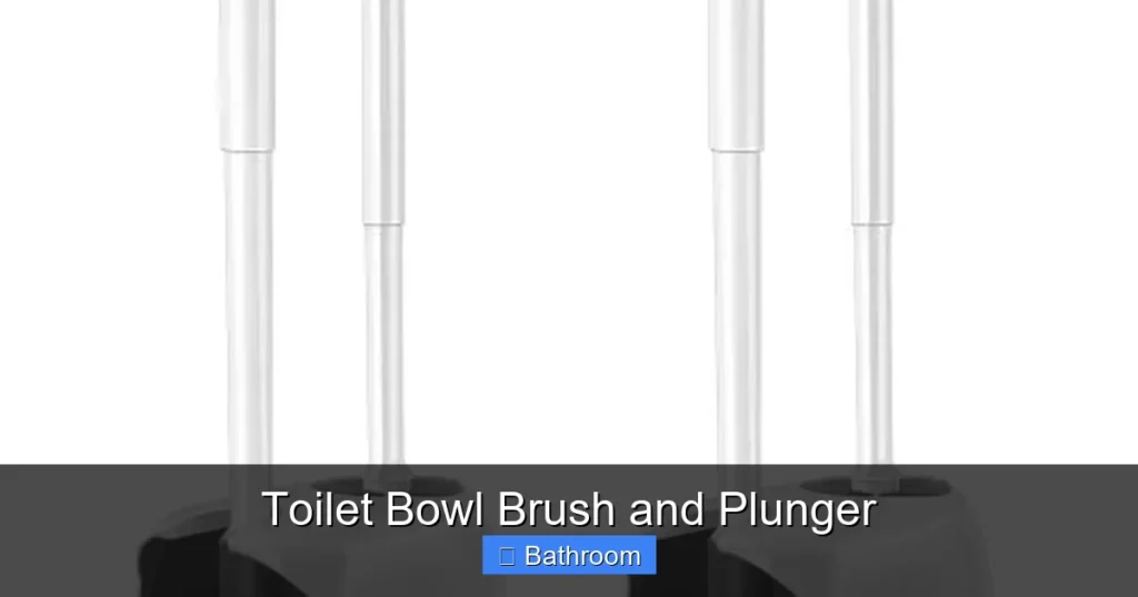 Toilet Bowl Brush and Plunger