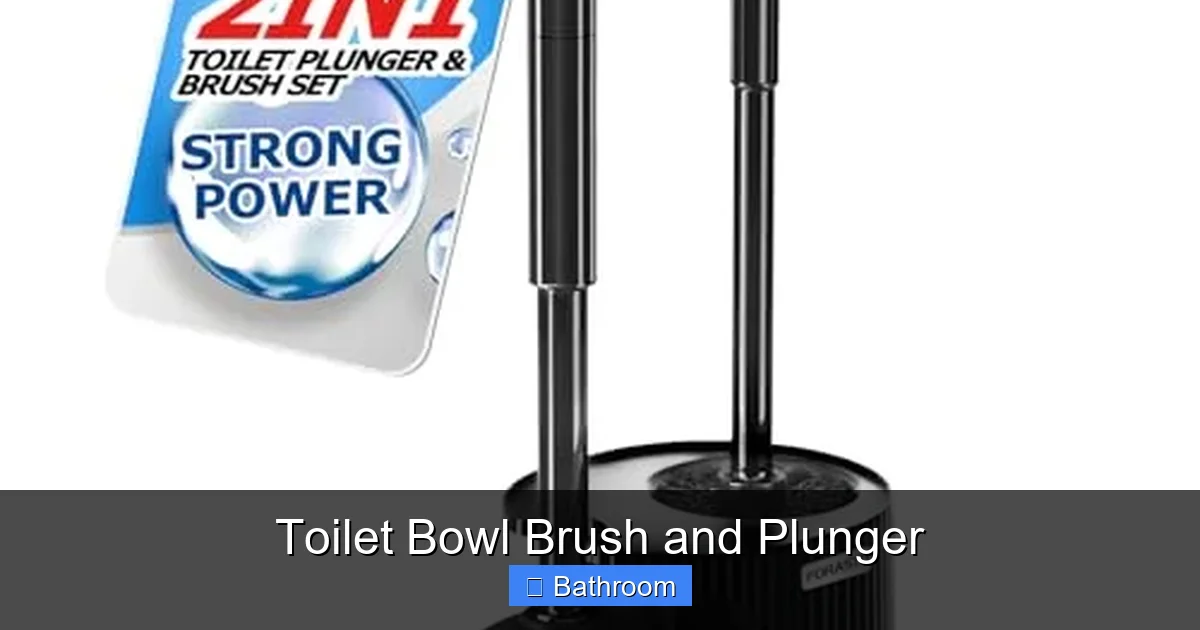 Toilet Bowl Brush and Plunger