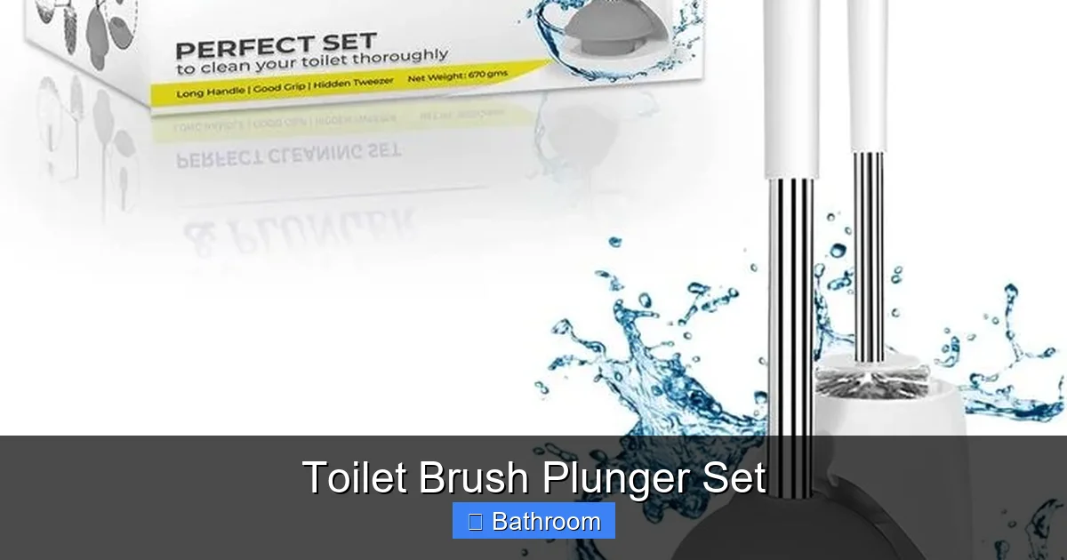 Toilet Brush Plunger Set