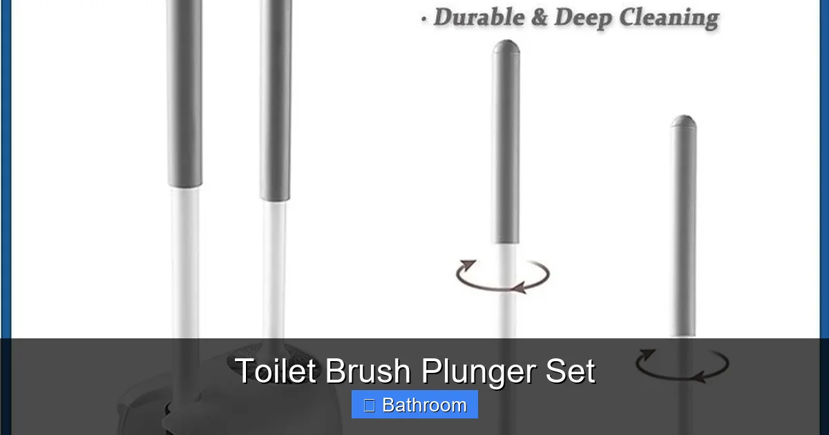 Toilet Brush Plunger Set