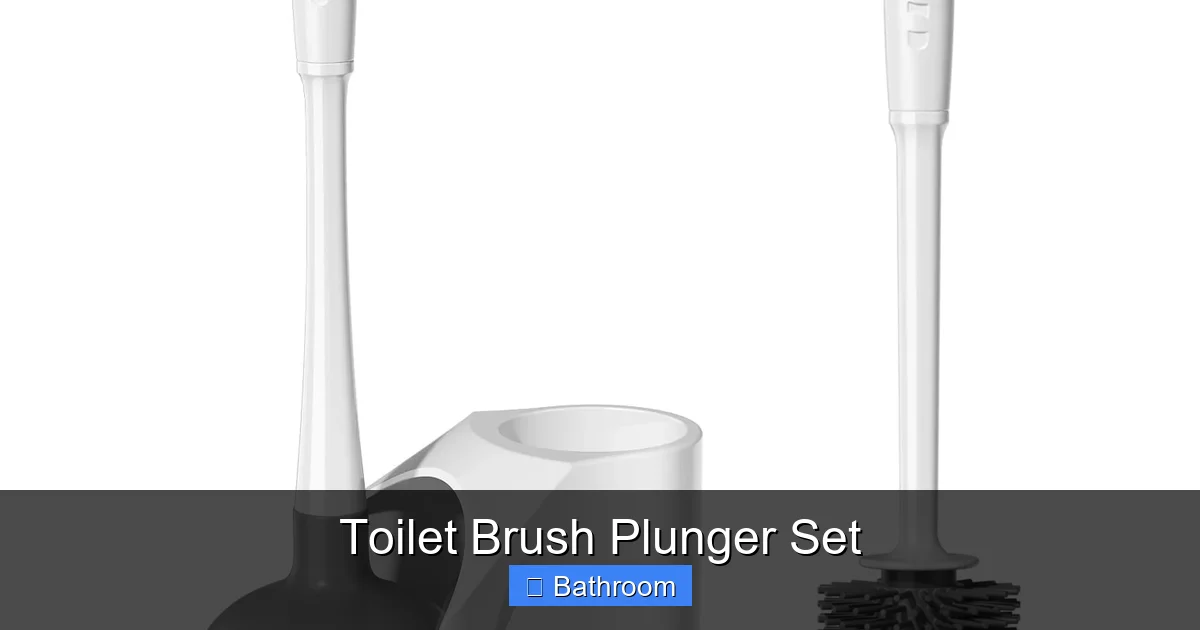 Toilet Brush Plunger Set