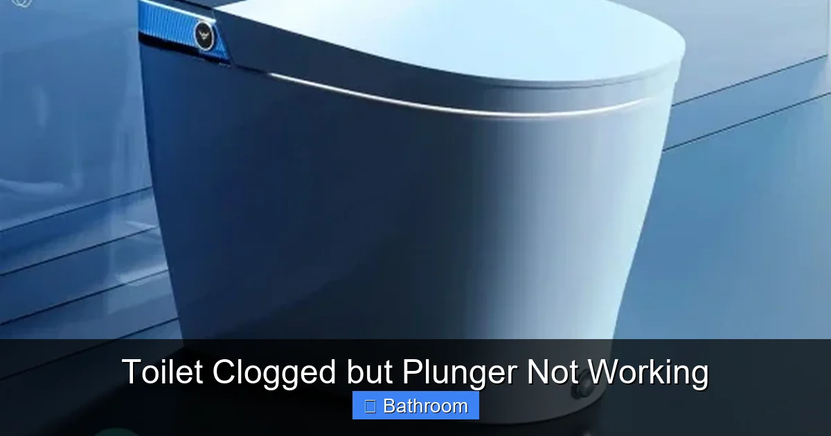 Toilet Clogged but Plunger Not Working