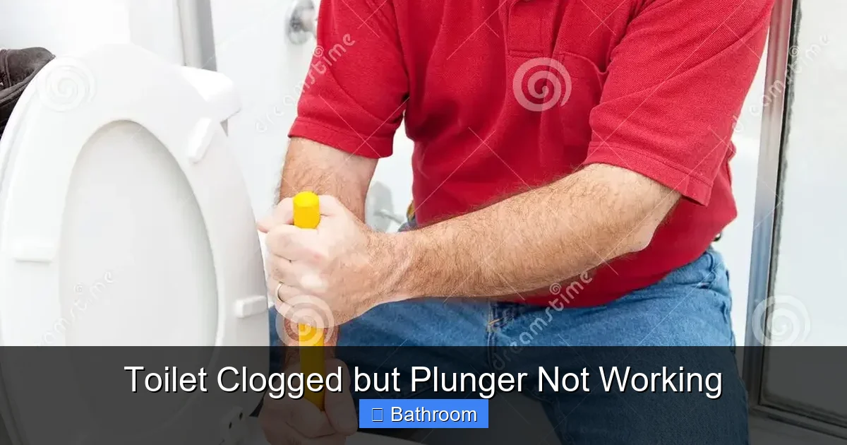 Toilet Clogged but Plunger Not Working