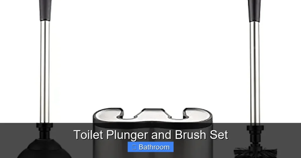 Toilet Plunger and Brush Set