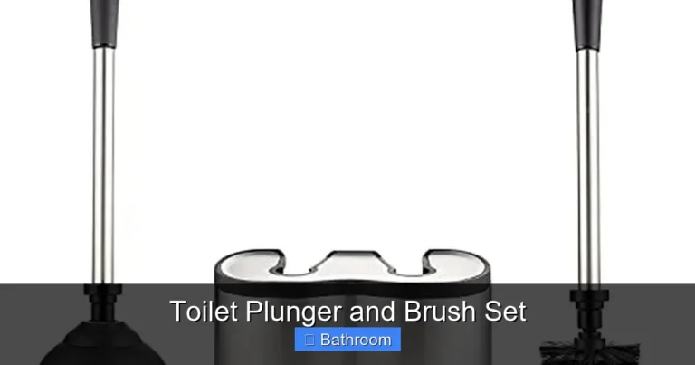 Toilet Plunger and Brush Set