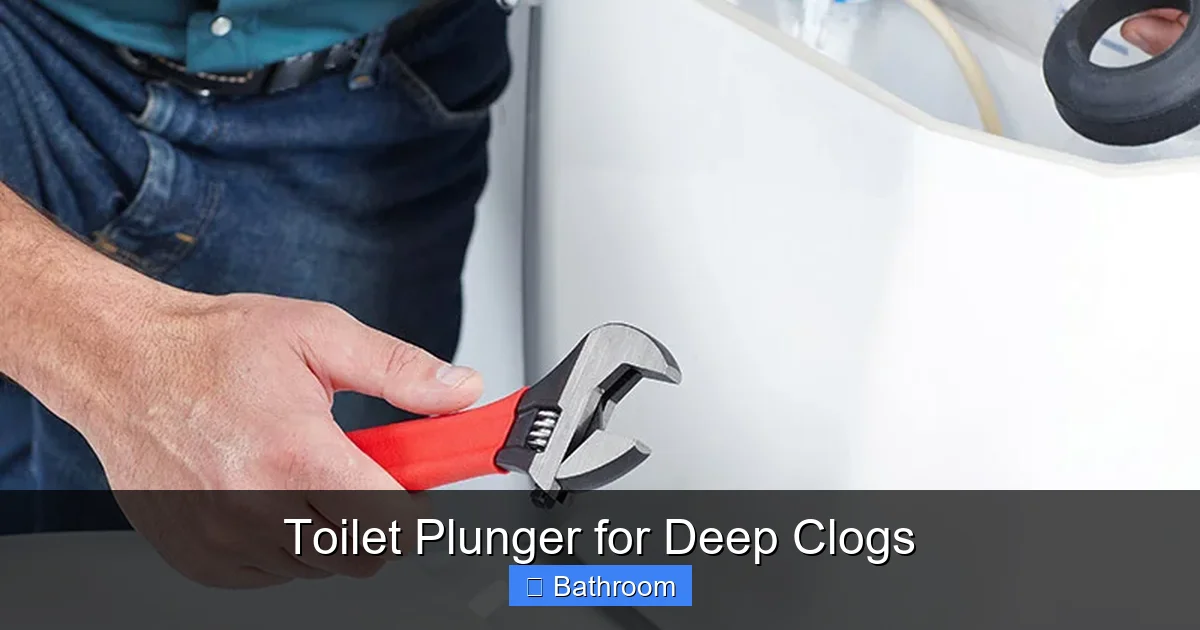 Toilet Plunger for Deep Clogs