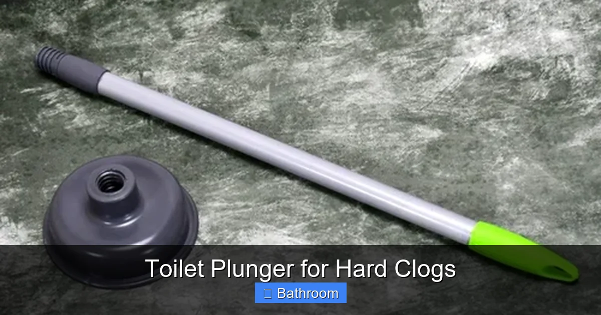 Toilet Plunger for Hard Clogs