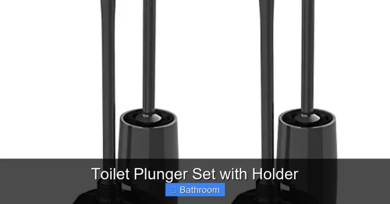Toilet Plunger Set with Holder