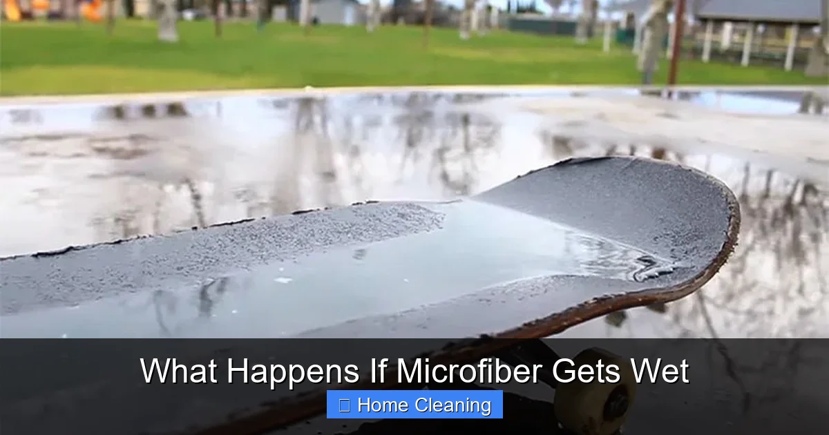 What Happens If Microfiber Gets Wet