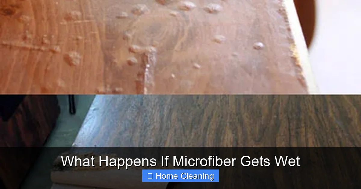 What Happens If Microfiber Gets Wet