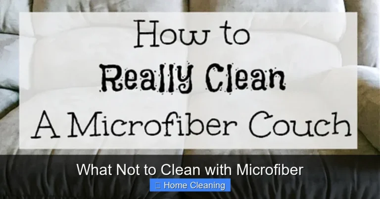 What Not to Clean with Microfiber