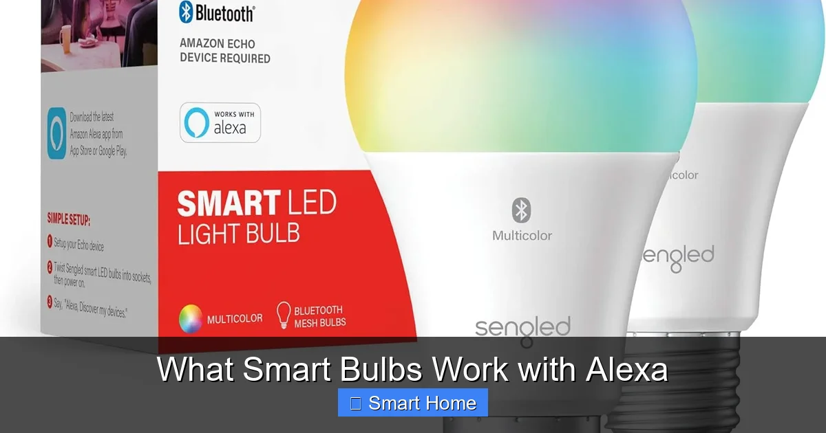 What Smart Bulbs Work with Alexa